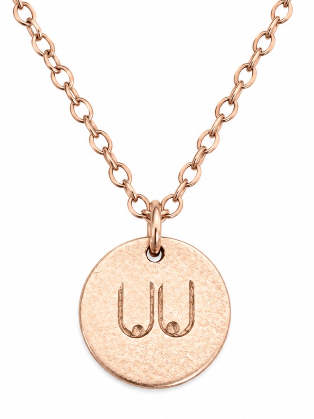 14K GF ROSE GOLD COIN BOOBS NECKLACE - FEMINIST HANDMADE boob JEWELRY
